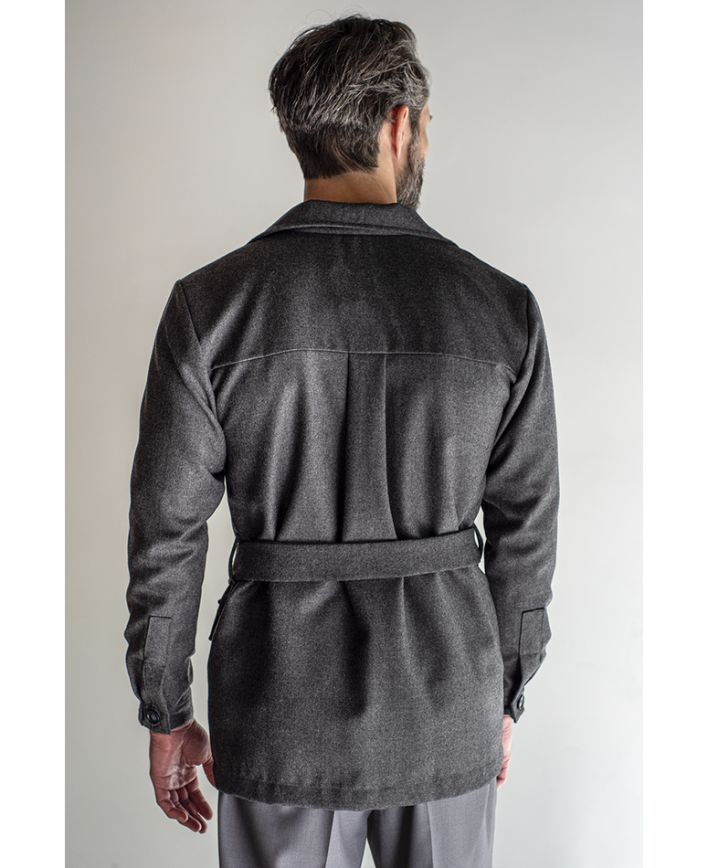 07 casaco safari de la cinza m