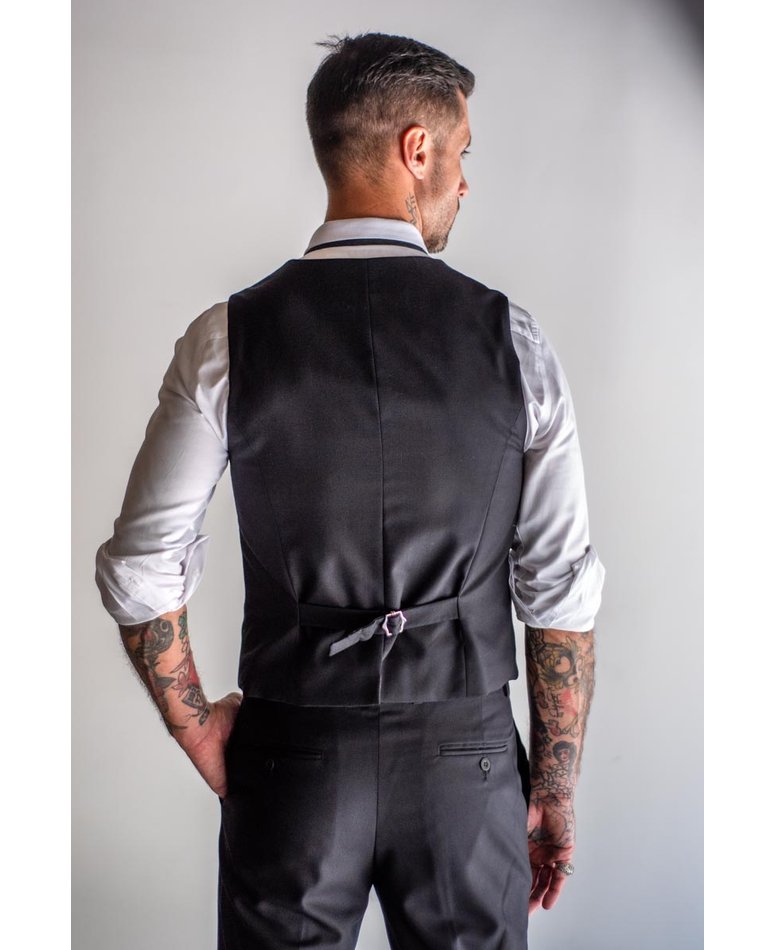 02 colete de alfaiataria preto 48