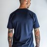 Camiseta Gola V Azul