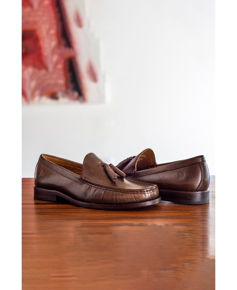 01 sapato mocassim tassil falta foto