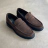02 sapato loafer camurca cafe novo