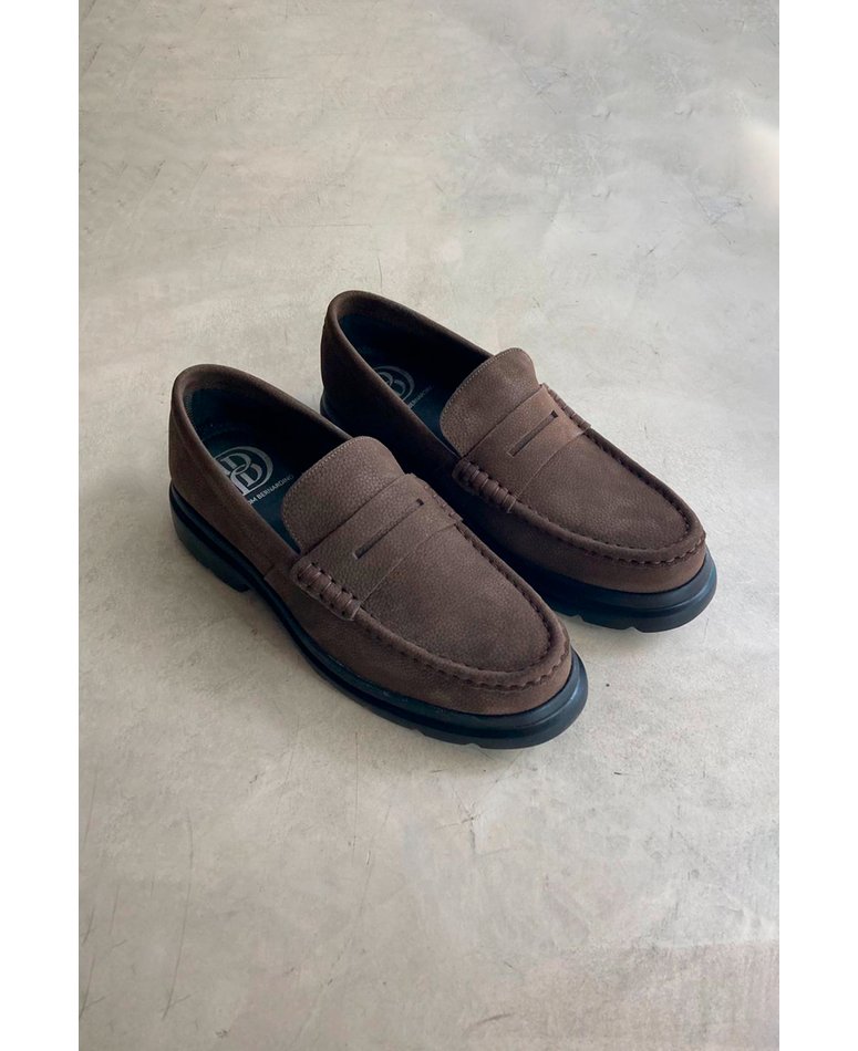 02 sapato loafer camurca cafe novo